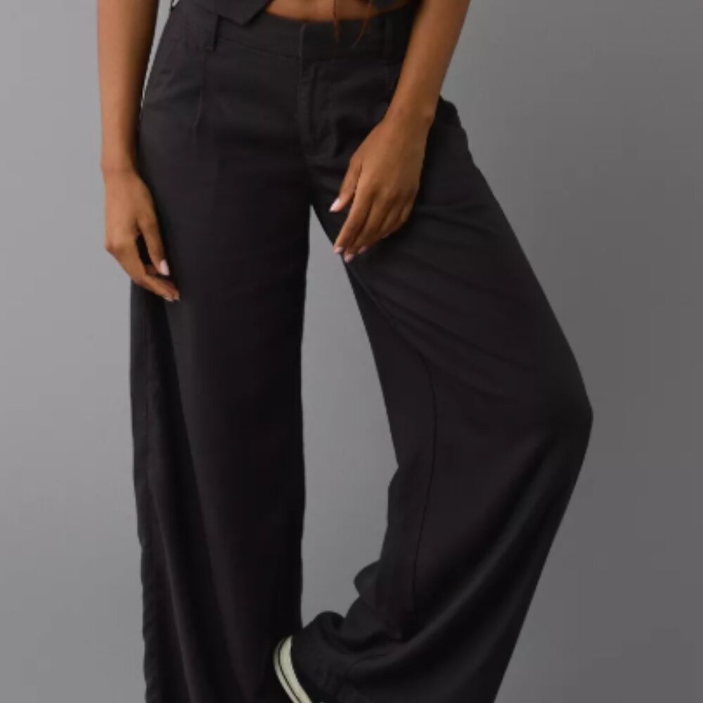 AE Linen-Blend Poppy Trouser 8-Long